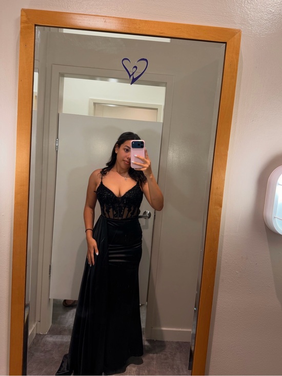 Windsor Dresses & Skirts - Windsor Black Sequin Corset Formal Dress